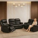 Vancouver Leather Recliner – Single, 2 Seater & 3 Seater Sofa | Tender Sleep - Image 4
