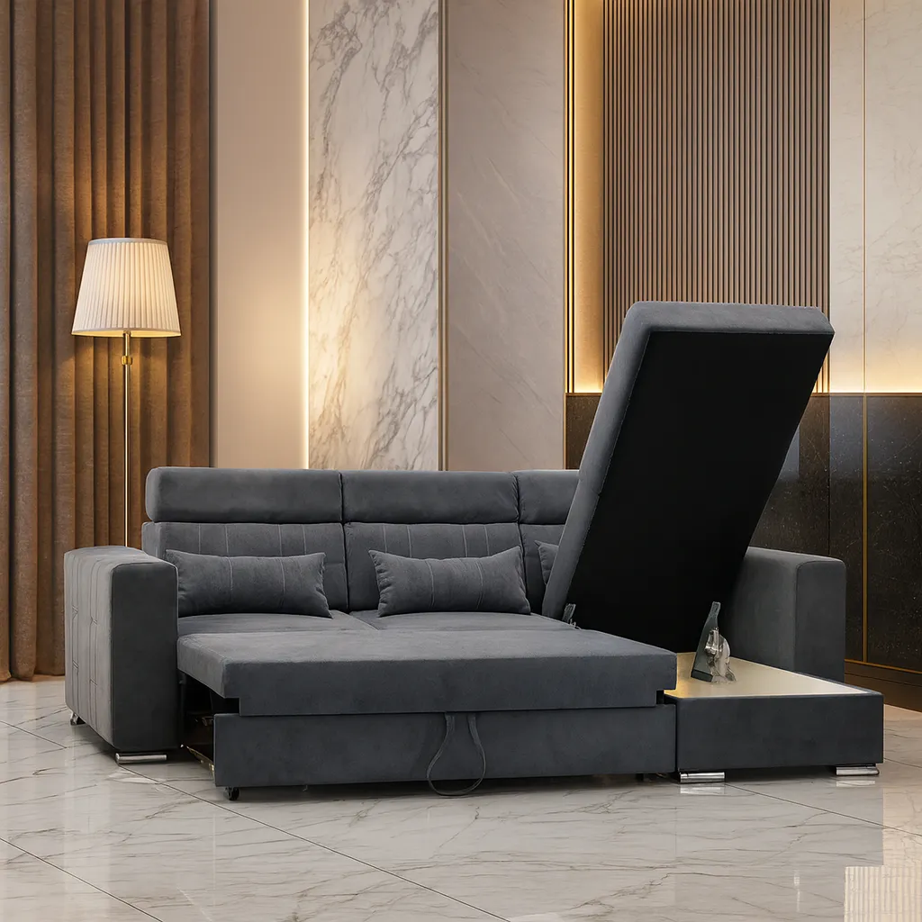 Luka Fabric Sofa Bed-2 Luka Fabric Sofa Bed – Single, 2 Seater & 3 Seater Sofa | Tender Sleep - Image 1