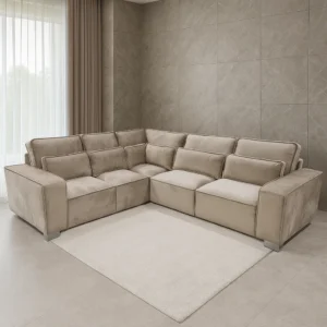 Silione Fabric Corner Sofa – Single, 2 Seater, 3 Seater & Corner Sofa  | Tender Sleep