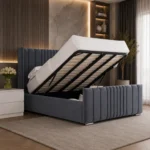 Modern Panel Bed Frame with Ottoman Storage - Image 5